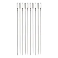 Kit 20 Agulha De Mão Para Costura Em Inox Na Cartela Cor Número 12 - 39mm Foto mini 2