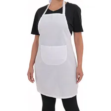 Kit 20 Avental Cozinha Oxford Unissex C/ Bolso Restaurante Cor Branco Foto mini 1