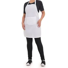 Kit 20 Avental Cozinha Oxford Unissex C/ Bolso Restaurante Cor Branco Foto mini 2