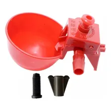Kit 20 Bebedouro Automático Copinho Bebedor Aves Frangos Cor Vermelho Foto mini 3
