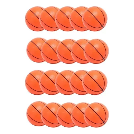 Kit 20 Bolas De Basquete Leve Infantil Festa Criança Cor Laranja Foto 1