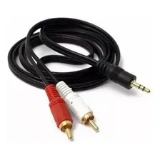 Kit 20 Cabo Auxiliar P2 X 2 Rca Áudio 1.5m Tablet Celular Foto mini 1