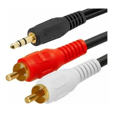 Kit 20 Cabo Auxiliar P2 X 2 Rca Áudio 1.5m Tablet Celular Foto mini 2