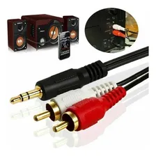Kit 20 Cabo Auxiliar P2 X 2 Rca Áudio 1.5m Tablet Celular Foto mini 3