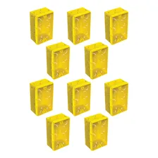 Kit 20 Caixas De Passagem Pvc Embutir 4x2 Amarela Tigre Foto mini 1