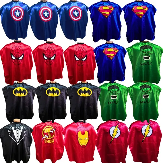 Kit 20 Capas De Corte Infantil Cabeleireiro Barbeiro Herois Cor Azul Kit 20 Capas Infantil Foto 1