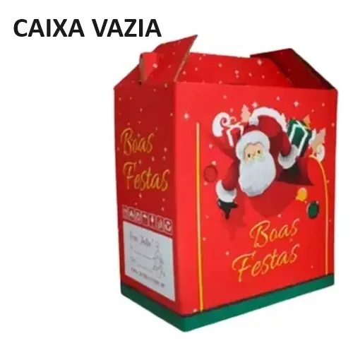 Kit 20 Cesta De Natal Boas Festas - Foto 1