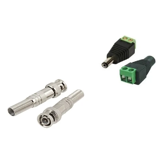 Kit 20 Conector Adaptador Bnc Parafuso E P4 Macho Co20 Foto 1