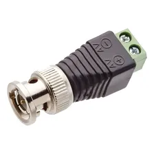 Kit 20 Conector Bnc Macho Com Borne Para Cftv Dvr Camera Foto mini  3