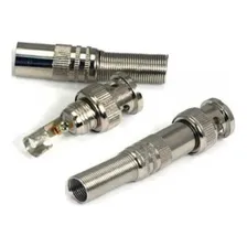 Kit 20 Conector Bnc Pino Fixo Com Mola E Parafuso Interno Foto mini 4