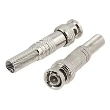 Kit 20 Conector Bnc Pino Fixo Com Mola E Parafuso Interno Foto mini 1
