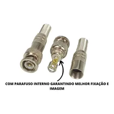 Kit 20 Conector Bnc Pino Fixo Com Mola E Parafuso Interno Foto mini 3