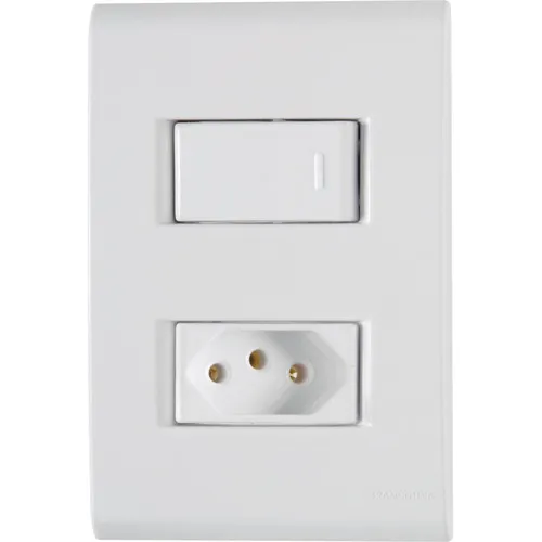 Kit 20 Conjunto Interruptor Simples + Tomada 20a Tramontina Foto 1