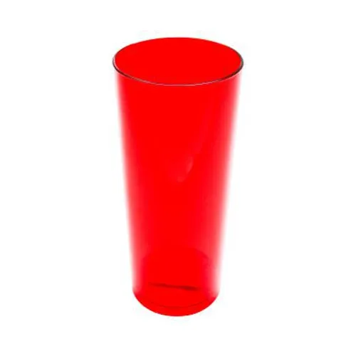 Kit 20 Copos Long Drink De Acrílico Cristal Vermelho 330 Foto 1