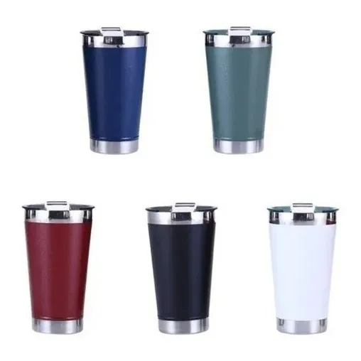 Kit 20 Copos Térmicos Aço Inox Vácuo C/ Tampa E Abridor Cor Branco Foto 1