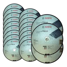 Kit 20 Discos Corte Metal 9 Bosch 2 Telas Furo 7/8 Standard Foto mini 2