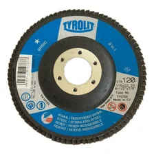 Kit 20 Discos Lixa Tipo Flap 4.1/2 Grão 120 Tyrolit Basic Foto mini 2