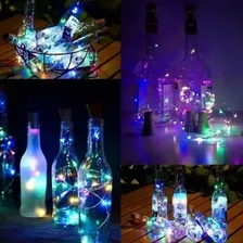 Kit 20 Fios Luz De Fada String Light 20 2m Leds Rolha Decora Foto mini 4