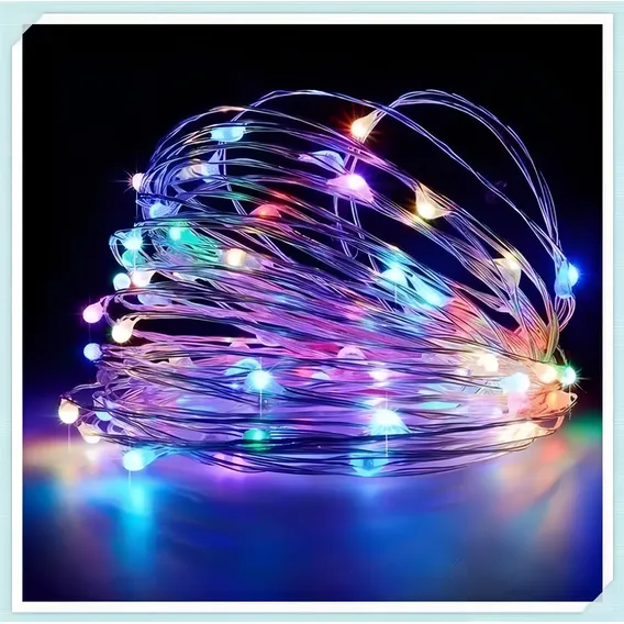 Kit 20 Fios Luz De Fada String Light 20 2m Leds Rolha Decora Foto 1