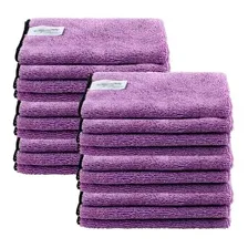 Kit 20 Flanelas De Microfibra 40x60 Purple Autoamerica Foto  mini 1