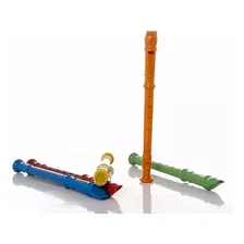 Kit 20 Flauta Doce Infantil Brinquedo Colorida Musical Foto mini 3