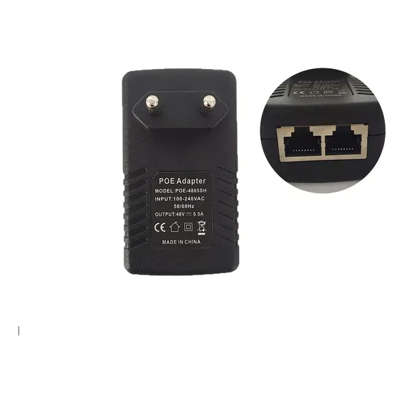 Kit 20 Fonte Poe Compacta 48v 0.5a Access Point Roteador Voltagem De Entrada 110v/220v Foto 1
