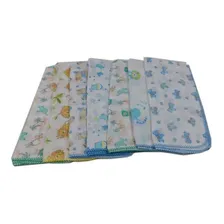 Kit 20 Fralda De Pano Estampada Menino 70x70cm Com Crochê Foto  mini 1