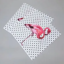 Kit 20 Guardanapo Para Aperitivo Flamingo 15x15cm Pacote Foto mini 4