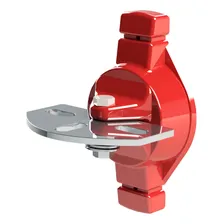 Kit 20 Isolador Batente Porteira 3 Pontas Cerca Elétrica Cor Vermelho Foto mini 2