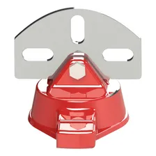 Kit 20 Isolador Batente Porteira 3 Pontas Cerca Elétrica Cor Vermelho Foto mini 1