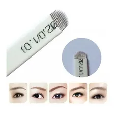 Kit 20 Laminas Tebori 12 Flex Ultrafina 0,18mm Microblading Foto mini 3