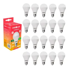 Kit 20 Lâmpada Led Bulbo 9w Branco Frio (6500k) - Ourolux Foto  mini 1