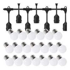 Kit 20 Lâmpadas Luzes Led G45 + Extensão Varal 10 Metros Foto  mini 1