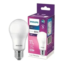Kit 20 Lâmpada Led Bulbo 11w = 75w Philips 1018lm Bivolt Foto mini 1