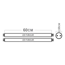 Kit 20 Lâmpadas Volter Tubular 60cm Led 9w Bivolt 6500k TUBULED Foto mini 2