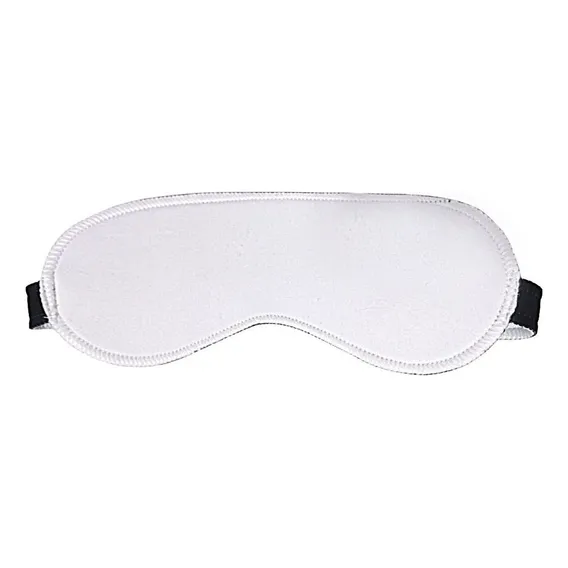 Kit 20 Máscaras Ajudar Dormir Tapa Olho Sono Para Sublimação Cor Branco Liso Foto 1