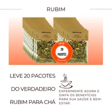 Kit 20 Pacotes Chá De Rubim | Verdadeira Erva-macaé Foto mini 2