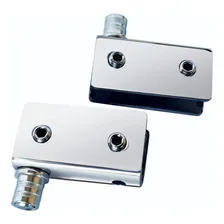 Kit 20 Pares Mini Dobradiça 9101m Vitrine Rack Vidro Dupla Foto mini 1