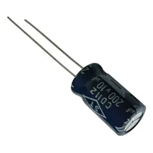 Kit 20 Pçs Capacitor Eletrolitico 10x200v - 10uf X 200v 105 Foto mini  3