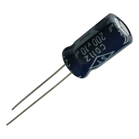 Kit 20 Pçs Capacitor Eletrolitico 10x200v - 10uf X 200v 105 Foto 1