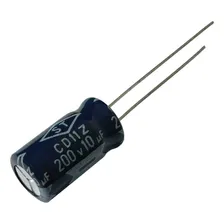 Kit 20 Pçs Capacitor Eletrolitico 10x200v - 10uf X 200v 105 Foto mini  2