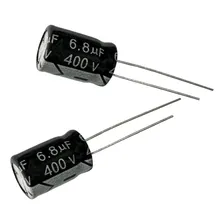 Kit 20 Pçs - Capacitor Eletrolitico 6,8x400v - 6,8uf X 400v Foto mini  3