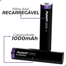 Kit 20 Pilhas Recarregáveis Aaa + 5 Carregador 1000mah Avant Foto mini 2