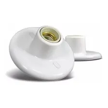 Kit 20 Plafon C/ Bocal P/ Lâmpada Soquete Porcelana E-27 Br Cor Branco 110V/220V (Bivolt) Foto  mini 1