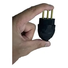 Kit 20 Plugue Pino 10a Macho 2p+t Com Nbr Preto Foto mini  3