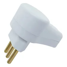 Kit 20 Plugue Pino Macho Prensa Cabo 90º 2p+t 10a 250v Nbr Foto mini 3