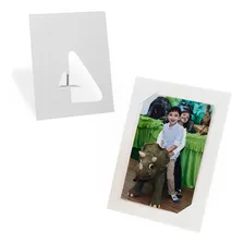 Kit 20 Porta Retrato Molduras Painel Branco Vertical Mesa Liso Foto mini 1