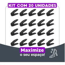 Kit 20 Porta Sapatos Organizador Tênis Salto Preto Foto mini  2