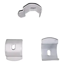Kit 20 Presilhas Para Trilho Suíço Simples Maxi 19mm Branco Foto mini 2