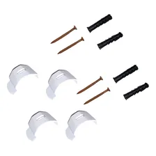 Kit 20 Presilhas Para Trilho Suíço Simples Maxi 19mm Branco Foto mini 1